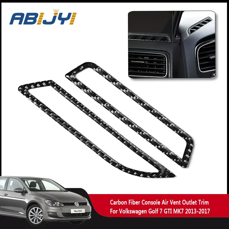 2 шт. автомобильная консоль из углеродного волокна для Volkswagen VW Golf 7 GTI MK7 2013-2017 |