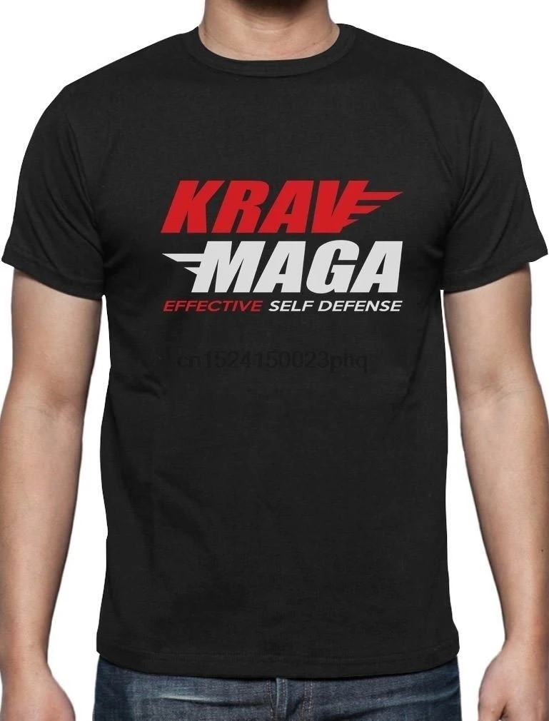 Geschenkidee-Krav Maga эффективная футболка для самообороны Мужская взрослых облегающая