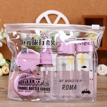 

AACAR 7pcs/SetTransparent Empty Eyeshadow Makeup Plastic Travel Mini Make Up Container Bottle Cosmetic Face Cream Pot Bottles