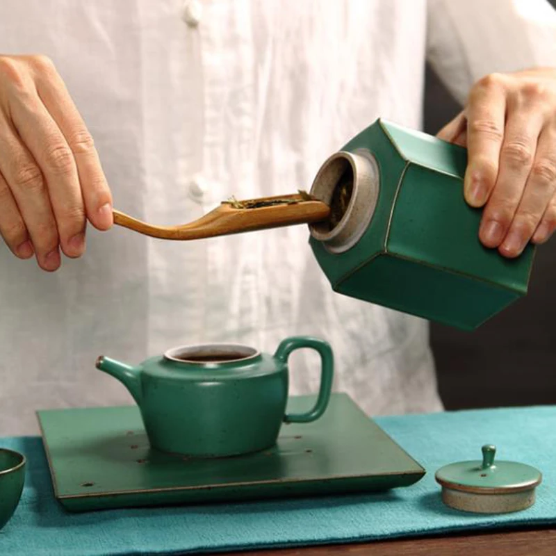 Oolong емкость для хранения чая керамический чайник сосуд с крышкой контейнер чайная коробка кофейные бобы Caddy Puer caddes чайная церемония коробки с принадлежностями