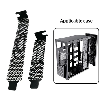

5pcs/set Board Dust Filter PCI Slot Cover With Screws Universal Blanking Plate Desktop Heat Dissipation Hard Cooling Fan