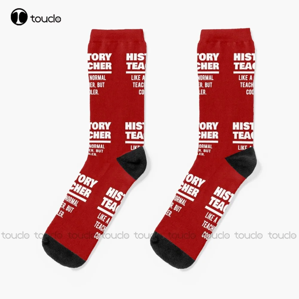 

History Teacher Definition Socks Womens Black Socks Christmas New Year Gift 360° Digital Print Personalized Custom Women Men
