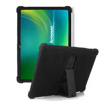 

For lenovo m10 case kids, Soft Silicone Adjustable Stand Cover for Lenovo tab M10 (TB-X605F) / (TB-X505F) 10.1" Tablet Case+gift