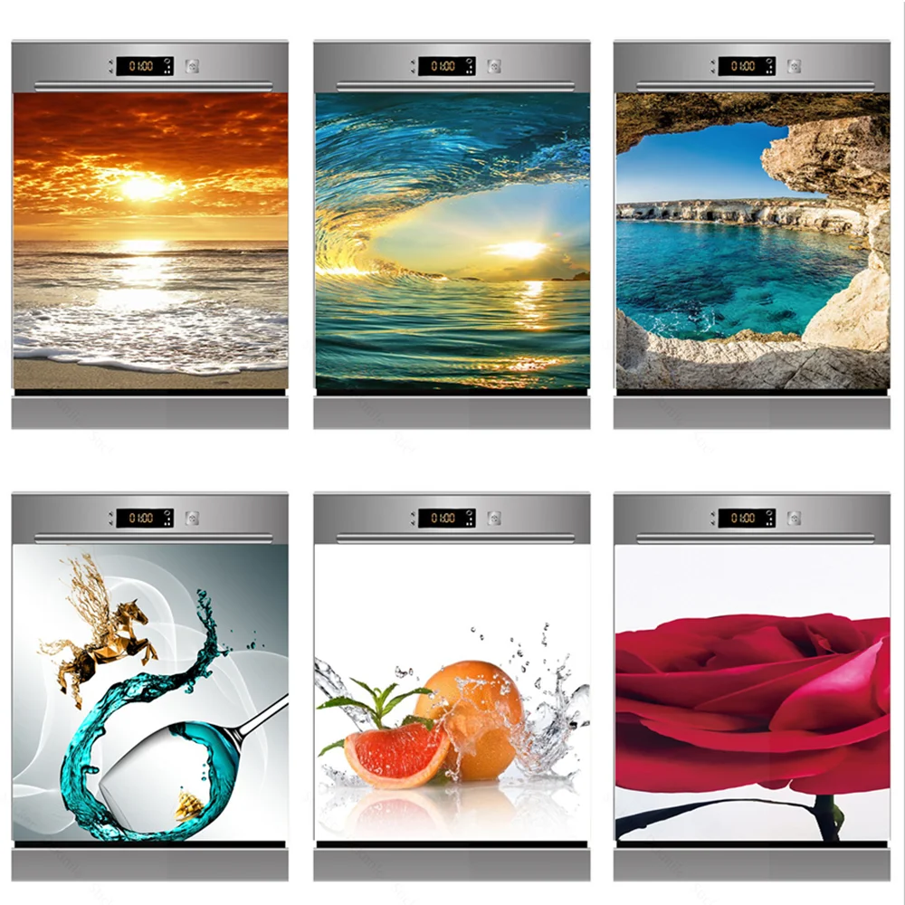 Dishwasher Door Sticker Wallpaper Wall Sticker Dishwasher Custom