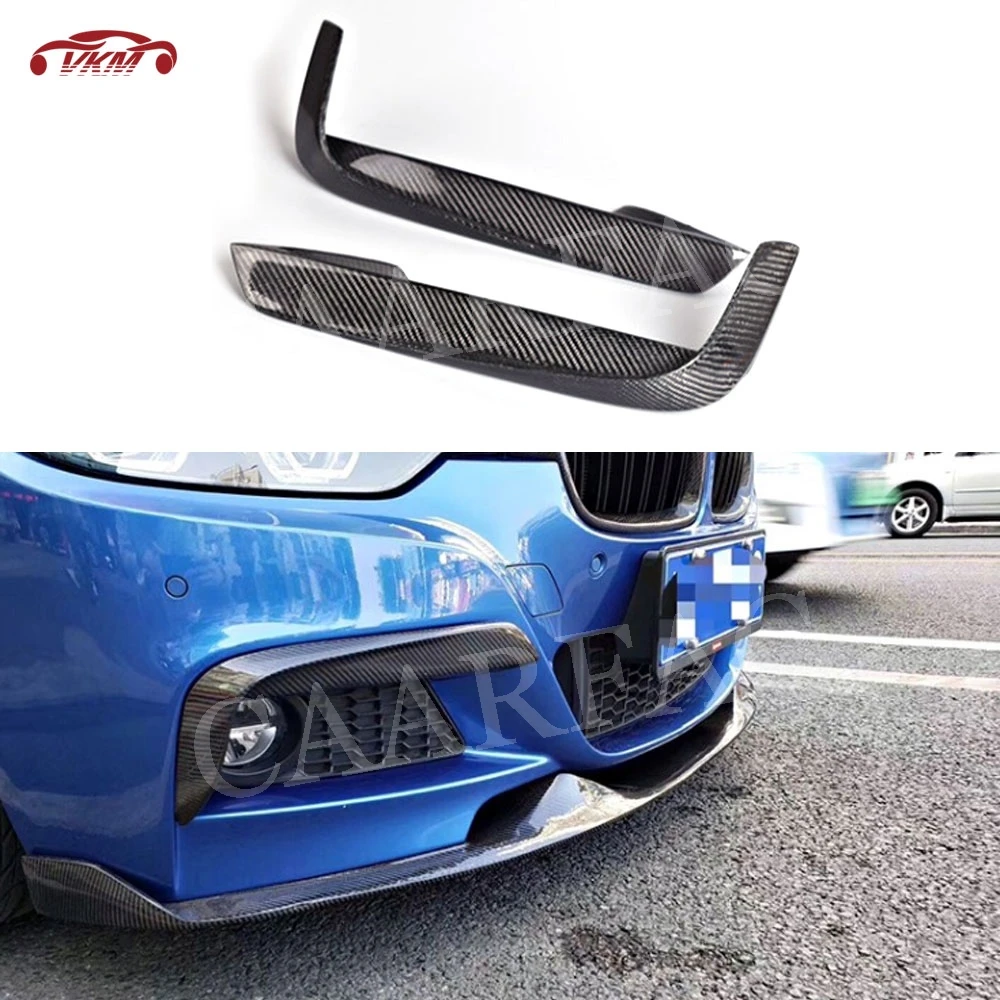 

Carbon Fiber Front Bumper Foglamp Air Vent Eyelid Trim Aprons for BMW 3 Series F30 M Sport Sedan 2012-2018 Car Styling