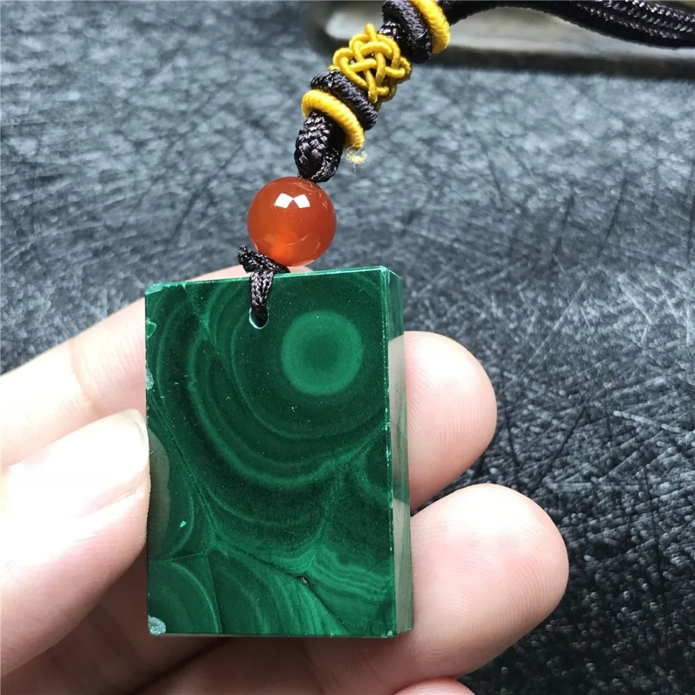 Malachite Pendant Necklace (30)