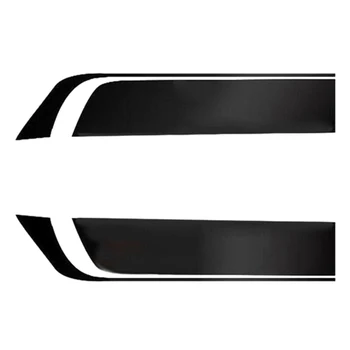 

2Pcs 85Cm Black Racing Sports Stripe Sticker Car Universal Engine Cover Stripe Waterproof Decal
