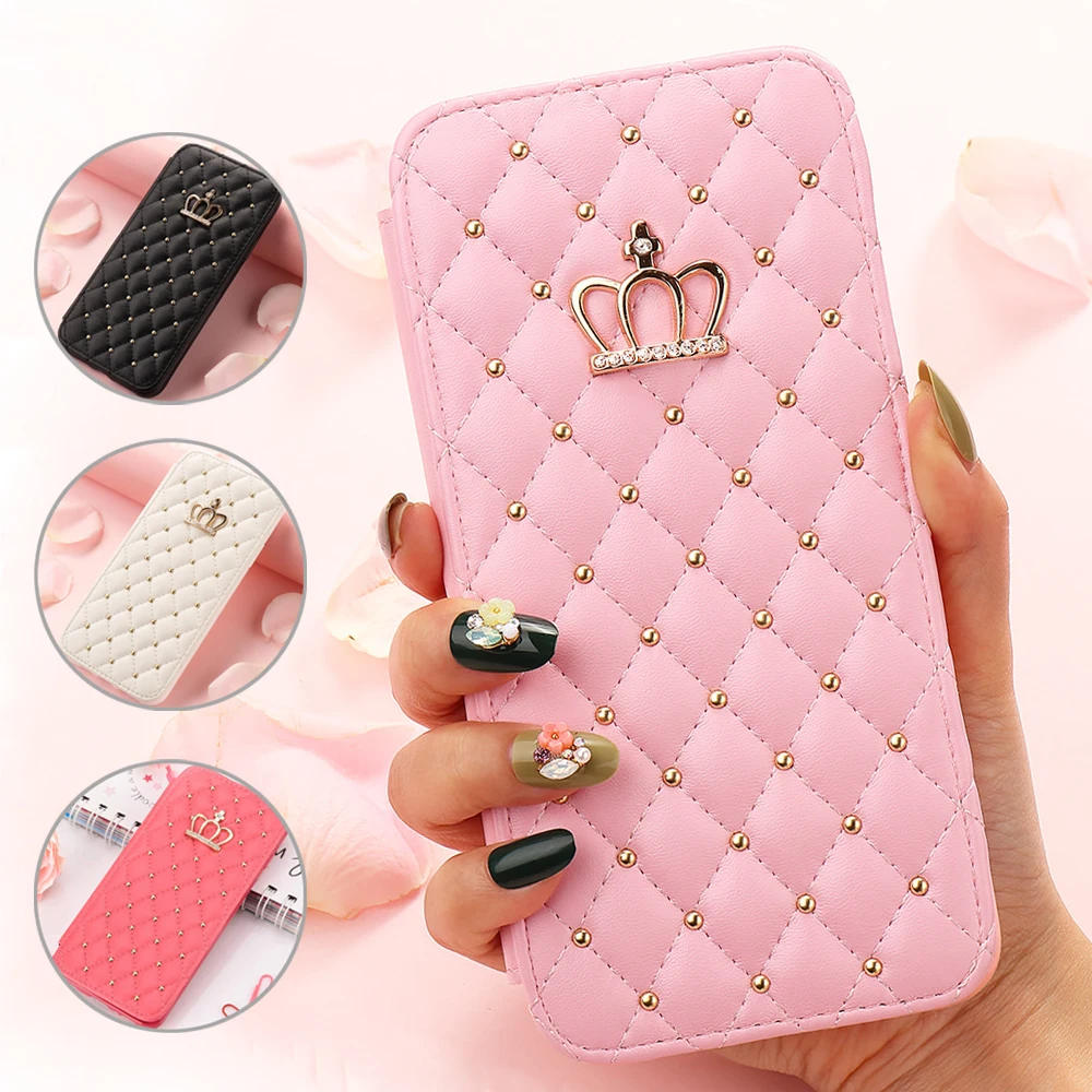 Wallet Flip Phone Case For Iphone 11 Pro Max X Xr Xs Girl Cute Leather Cover For Iphone 8 Plus 7 6s 6 5 5s Se2 12 Pro Max Mini Flip Cases Aliexpress