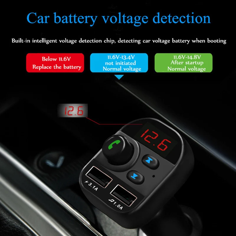 805E Автомобильный Mp3 Bluetooth 5,0 fm-плеер карта Fm Bluetooth автомобильное зарядное устройство Автомобильный Bluetooth Mp3 Hands-Free автомобильный комплект