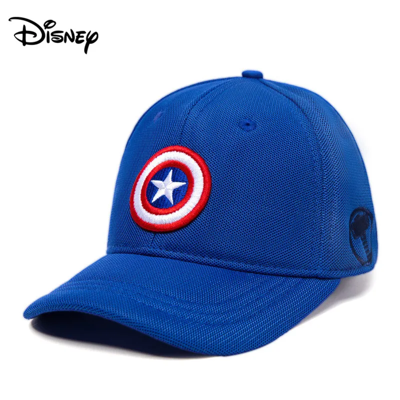 

Disney Captain America Child Hat Men's Thin Tide Cap Spring and Autumn Baby Sun Hat Boy Baseball Cap