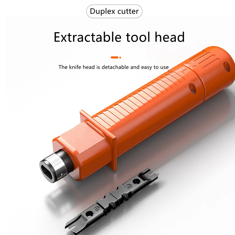 RJ45 RJ11 Wire Cutter Cable Hitting Tool Multi-function Cable Network Module Distribution Frame Hitting Tool Wire Press HTOC