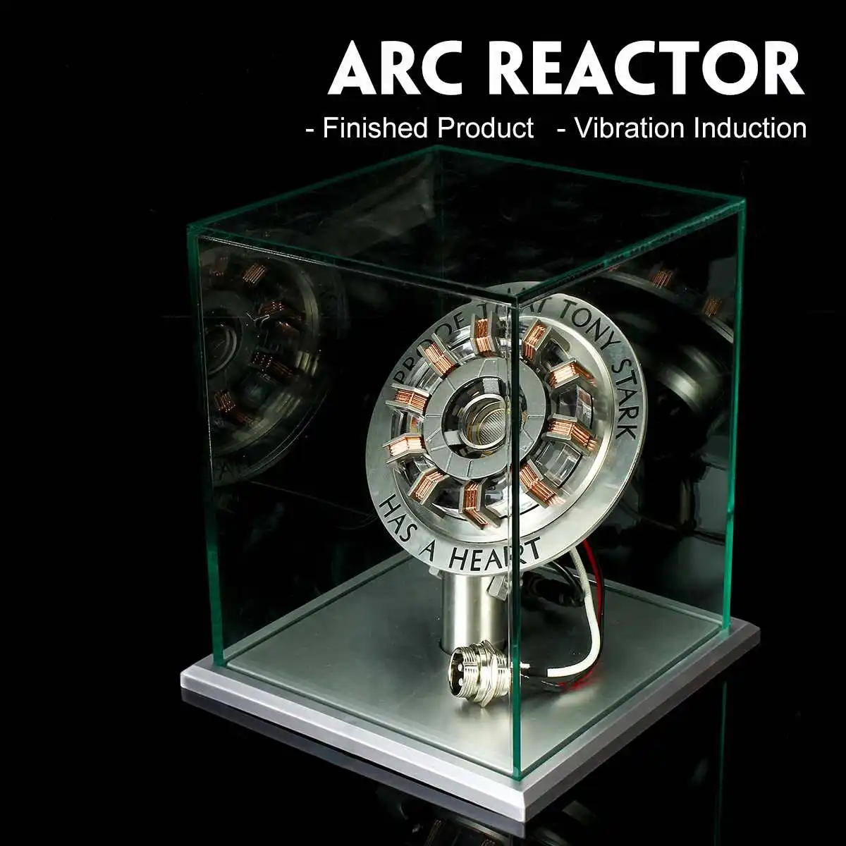 1:1, Железный человек, дуга для реактора, дистанционный светильник, Arc MK1, Железный человек, самодельные детали, модель, сборный основной дисплей, стенд, готовая продукция