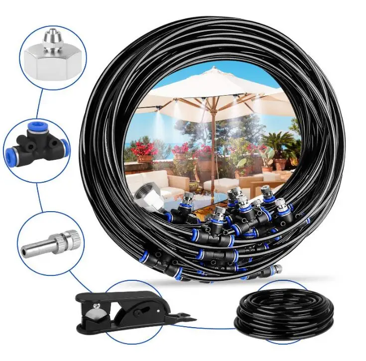 PROD 4001165719532 Outdoor nebulizer Misting Cooling system Mist Kids
Fun Water Park Summer Toys Patio Trampoline sprinkle Accessories