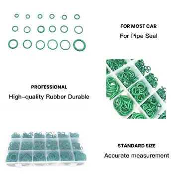 

Air Conditioning O-Ring Seal Accessorie Assortment Green Parts Hydraulic