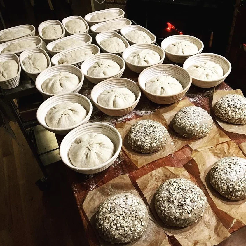 Натуральная корзина для хлеба UPORS овальная плетеная из ротанга брожения соленого