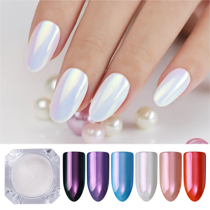 

1g Mirror Glitter Nail Chrome Dipping Pigment Dazzling Holographic Powder Laser Manicure Nail Art Decorations
