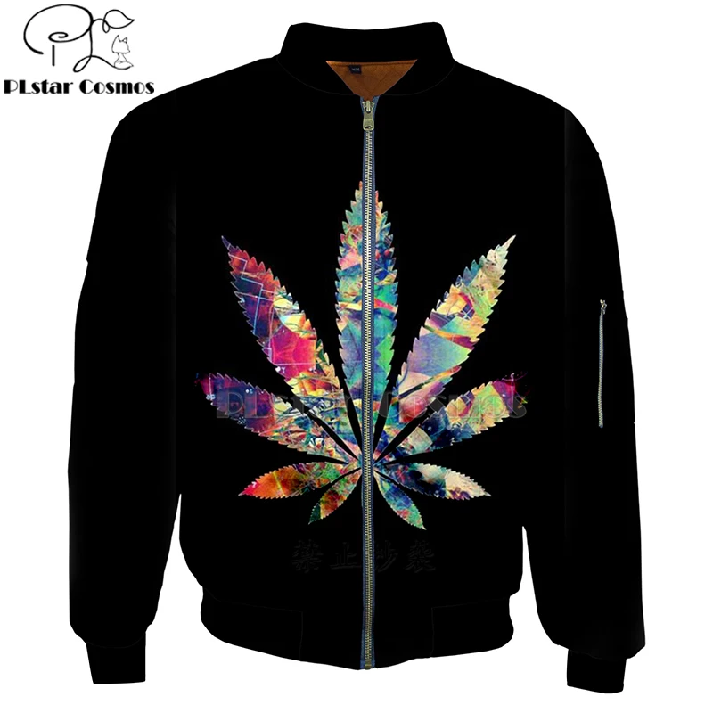 bob marley weed 3D bomber jackets Hoodies Men Women New Fashion Zipper Hooded Long Sleeve Pullover Style skull leaf clothing-4