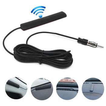 

Car Interior Mini Amplified Antenna Kit 12V Electronic Stereo AM/FM Radio Universal