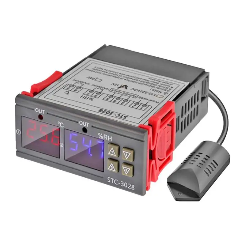 12V STC-3028 цифровой регулятор температуры и влажности термометр гигрометр - Цвет: 12V
