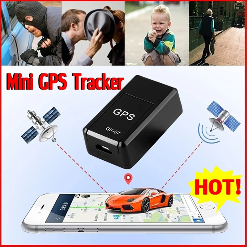 GF-07 мини gps трекер Автомобильный gps-локатор трекер анти-потеря записи в режиме реального времени отслеживающее устройство может записывать поддержку сим-карта TF