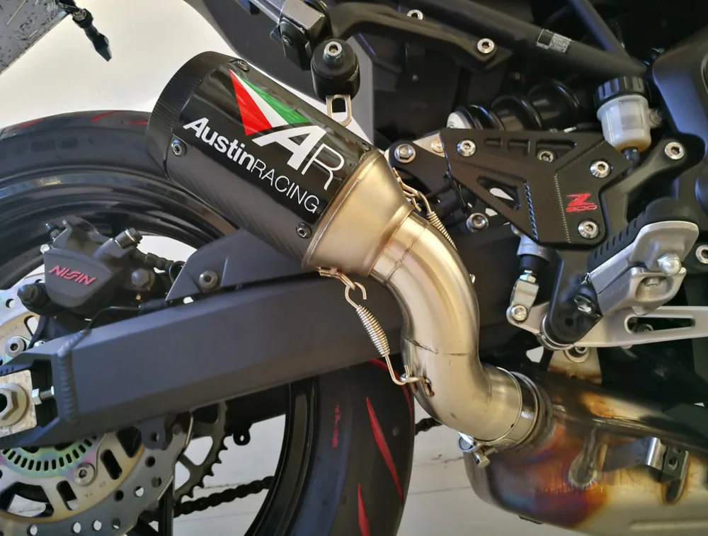 Мотоцикл глушитель среднего звена трубы Аксессуары для Kawasaki Z900 Z900 A2 Z 900 Slip-on