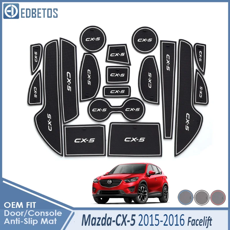 Автомобильный Гаджет коврик для Mazda CX-5 подтяжку лица CX5 CX 5 MK1 аксессуары для ремонта гелевая накладка резиновый слот для ворот коврик для чашек Tapis