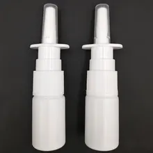 2 шт./лот 10 мл белые пустые пластиковые флаконы для Назального спрея насос распылитель туман нос Заправляемый спрей бутылка для медицинской упаковки