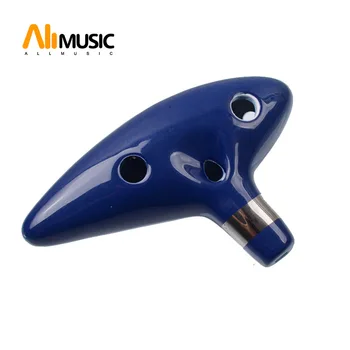

12 Holes Ocarina Legend of Zelda Alto C Flute Occarina Taps Blue Ceramic/Clay stl Orcarina Inspired of Time Musical Instrument