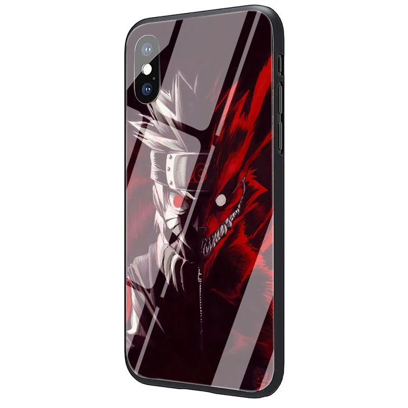 G15 Наруто Какаши закаленное стекло чехол для телефона чехол для iPhone 5 5S SE 6 6S 7 8 Plus X XR XS 11 Pro Max - Цвет: G15