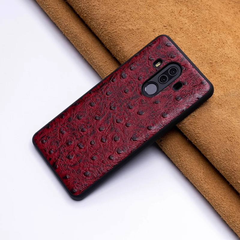 Страусиная кожа чехол для телефона huawei P10 P20 mate 20 10 9 Pro Lite чехол Nova 3 3i Мягкий ТПУ край для Honor 8X Max 9 10 lite