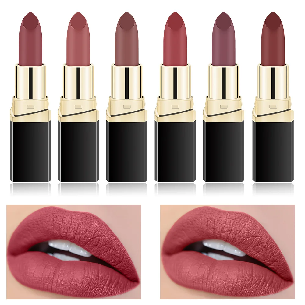 Красная матовая помада для губ Набор Labiales Matte Larga Duracion Подарки для женщин водонепроницаемый/водостойкий питательный