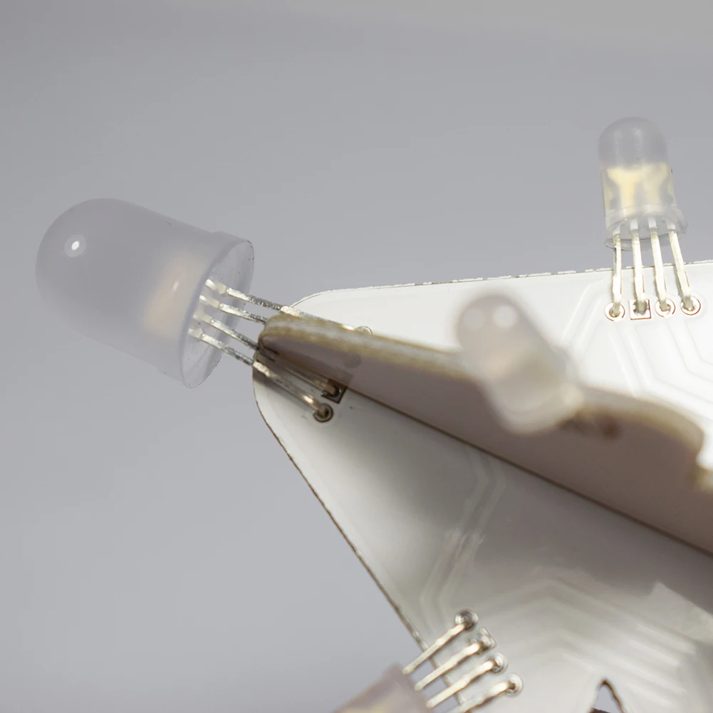 Рождественский подарок DIY акриловый 3D светодиодный полноцветный электронный Обучающий набор для рождественской елки с акрилом