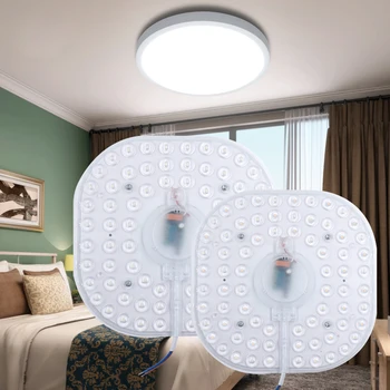 

Ceiling lamp led 220v 24 36w mordern ceiling lights led circular panel light surface repair and installation DIY