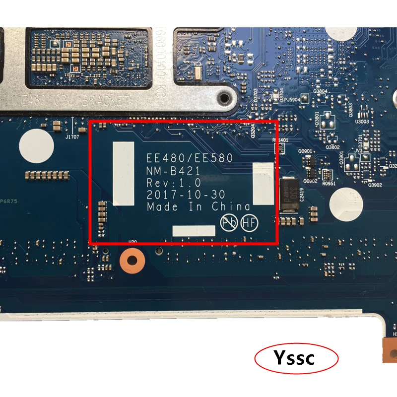 NM-B163 материнская плата для lenovo Thinkpad E480 E580 материнская плата для ноутбука ПК(с i5-7200U cpu) ТЕСТ ОК