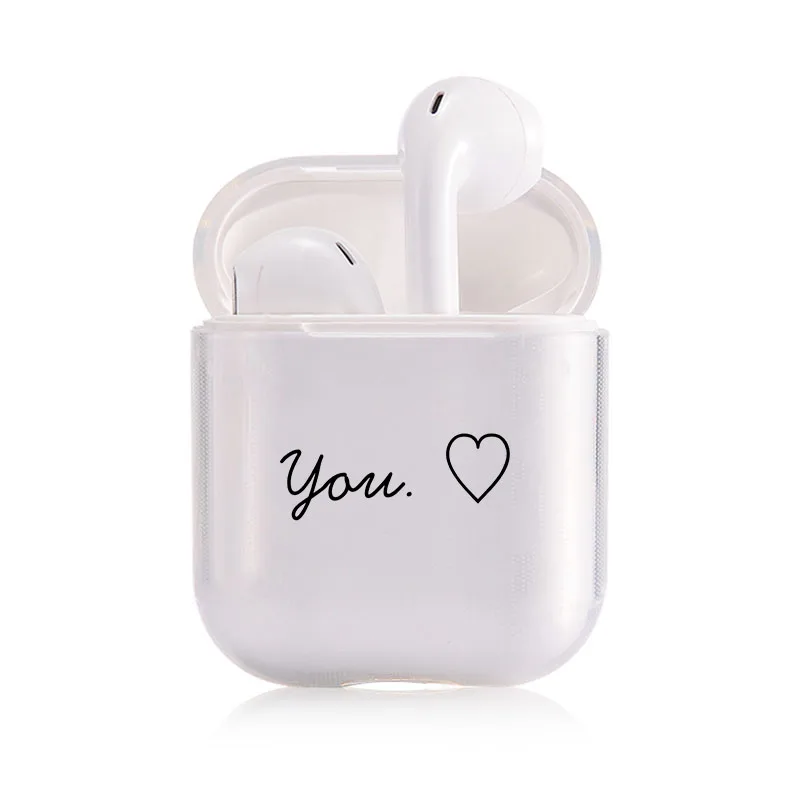 I201544 Прозрачный чехол для airpods чехол s мягкий простой силиконовый чехол для AirPods Sketch чехол для наушников для Apple Airpods чехол s - Цвет: I201544