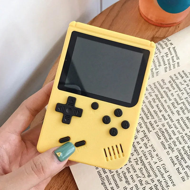 Новая 400 игровая Ретро видео портативная игровая консоль+ геймпад 2 игрока двойной 3,0 дюймовый ЖК-плеер мини psp - Цвет: Оранжевый