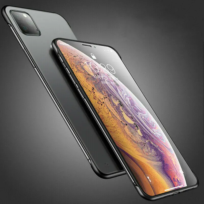 Ультратонкий Бескаркасный матовый чехол с кольцом на палец для iPhone 11/11 Pro Max 999