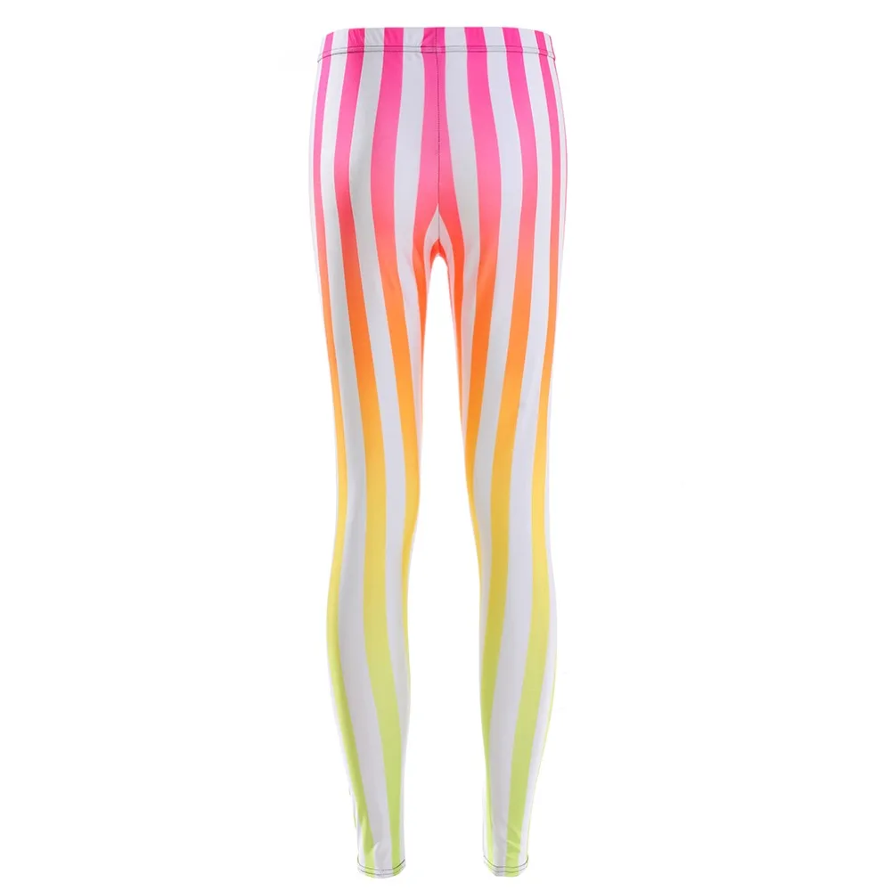 LOTUS Polyester Stripe Pattern Printing Casual Summer Elastic Force Leggings Outdoor Sporting Autumn Workout Breathable Leggings