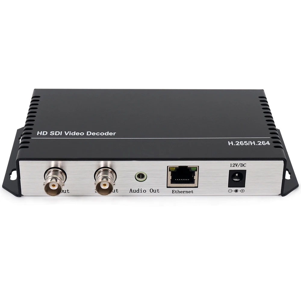  Hd 3G Sdi Decoder Ip Streaming per La HD-SDI 3G-SDI Video Audio Decoder H.265 H.264 Udp Rtmp Rtsp H
