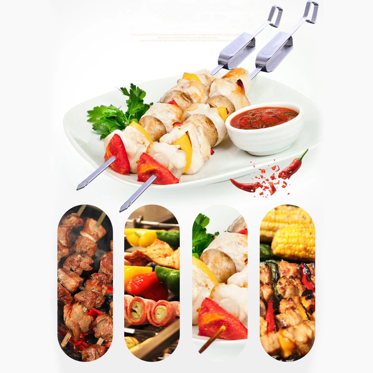 6 шт. Шпажки для мяса из нержавеющей стали|Шпажки| |