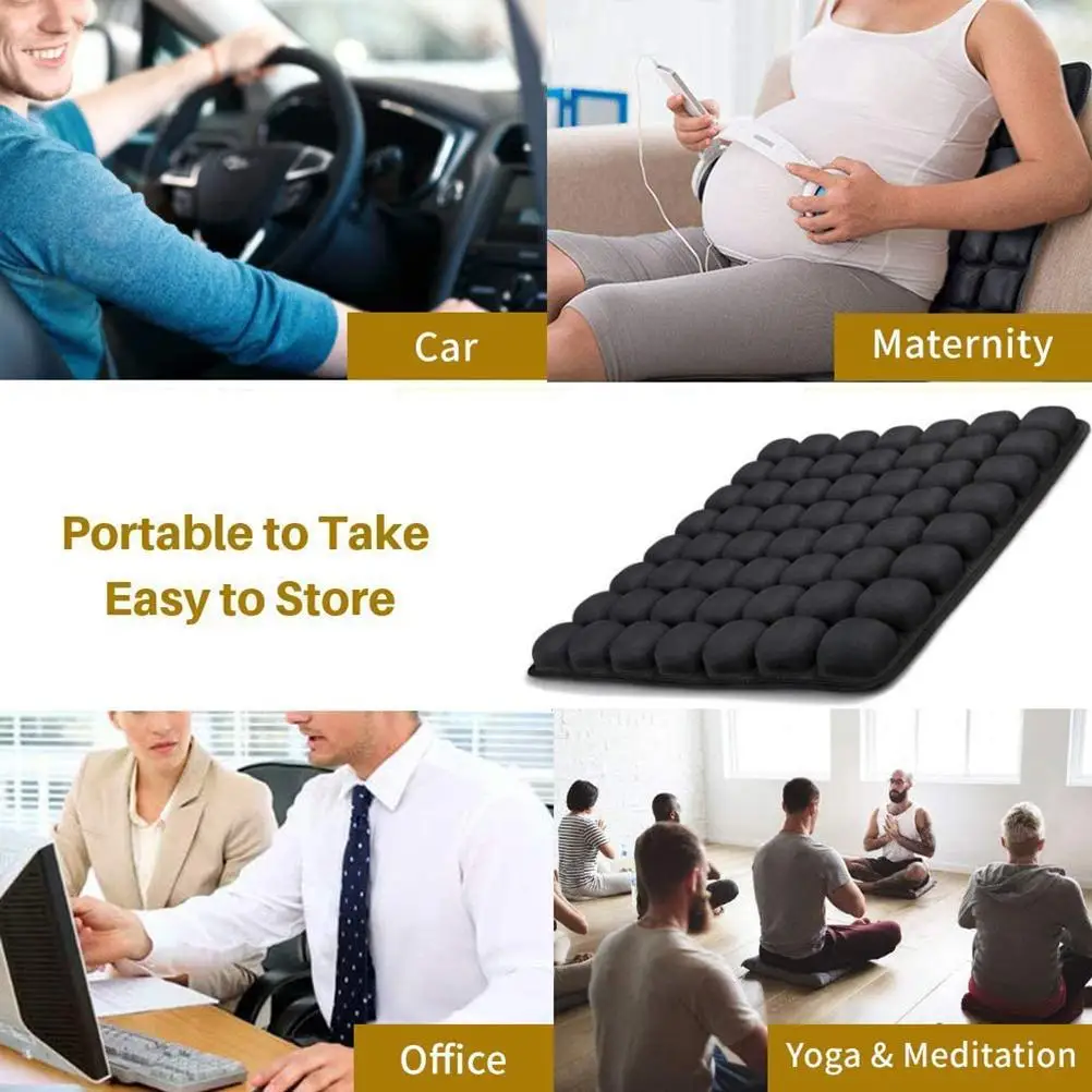 3D Air Cushion for Office Chair Car Seat Air Seat Cushion Back Cushion for Relieving Back Sciatica Tailbone Pain Seat Pad 2