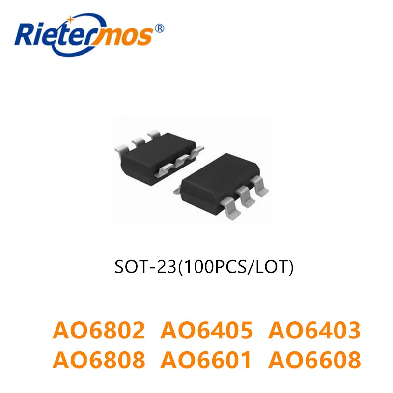 100 шт. AO6802 AO6405 AO6403 AO6808 AO6601 AO6608 TSOP-6 SOT23-6 SMD | Электроника