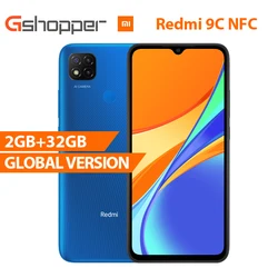 Глобальная версия Redmi 9C 2 ГБ 32 ГБ NFC MTK Helio G35 13 МП AI Triple Camera 6,53 дюймHD дисплей 5000 мАч большой аккумулятор Восьмиядерный процессор