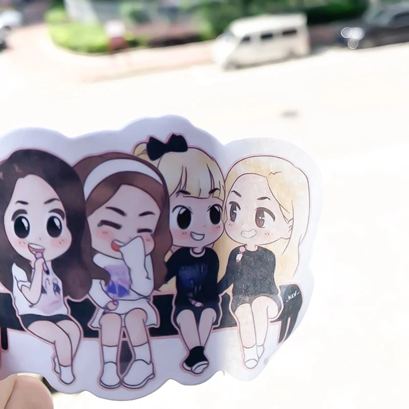 BLACKPINK EXO GOT7 дважды наклейка наклейки Альбом украшение дневника Канцтовары Школьные принадлежности веер подарки