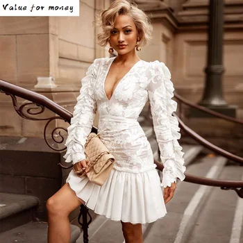 

Floral Embroidery Autumn Long Lantern Sleeve Tops Women Elegant Blouses Female Shirt Spring Fashion Clothing New
