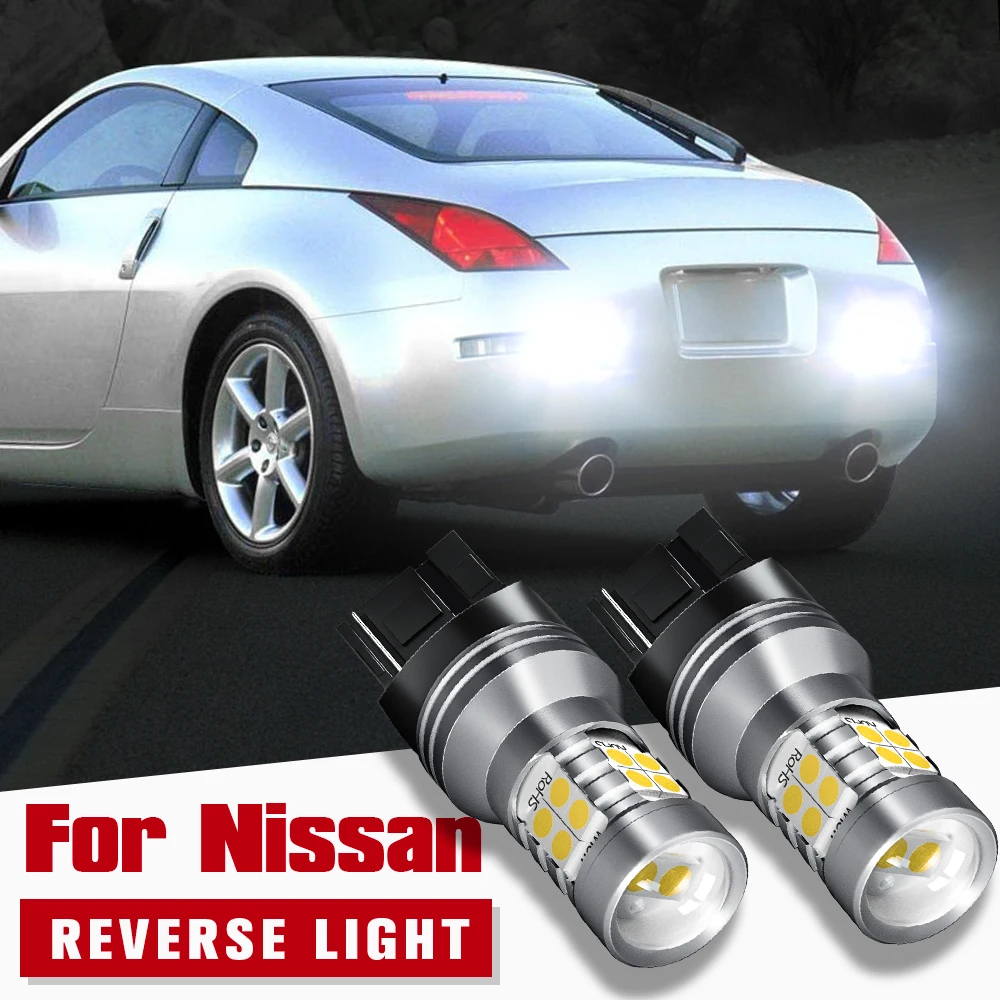 

2pcs LED Reverse Light Blub Backup Lamp W21W 7440 T20 Canbus No Error For Nissan 350Z Note E12 Teana J31 Terrano R50 X-Trail T31