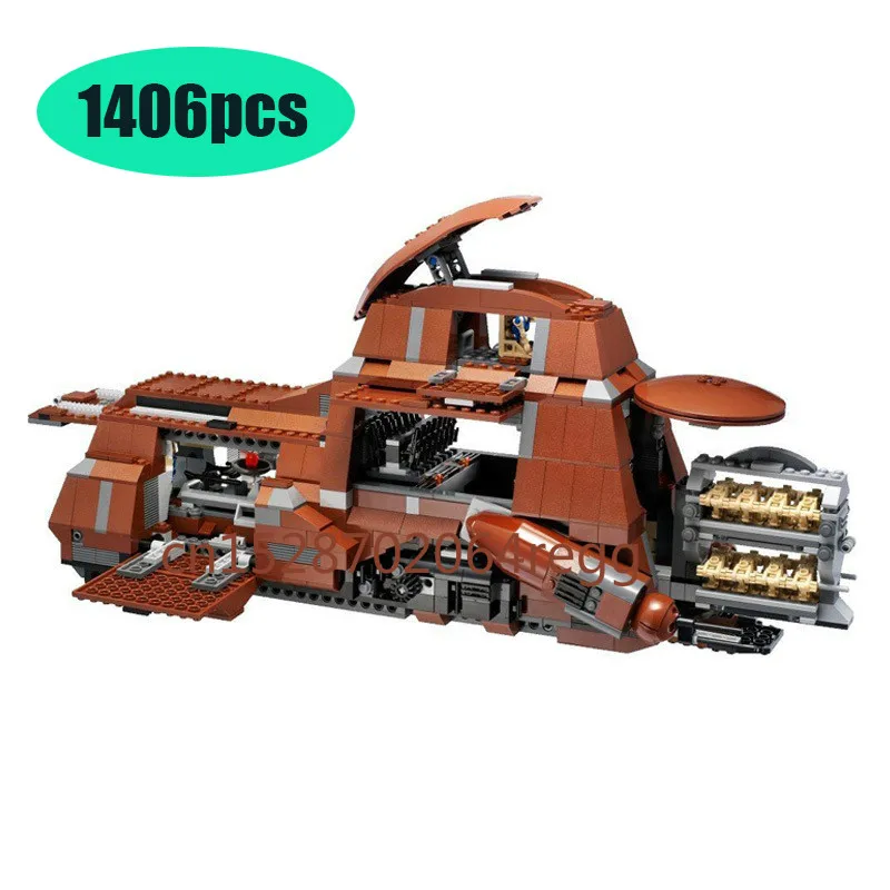 

1406PCS IN Stock Compatible Legoinglys Star Wars Series 7662 05069 The Trade Federation MTT Building Blocks Bricks Toys