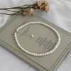 ASHIQI Natural freshwater pearl Chokers necklace 925 sterling silver jewelry for women gift new fashion ► Photo 2/6