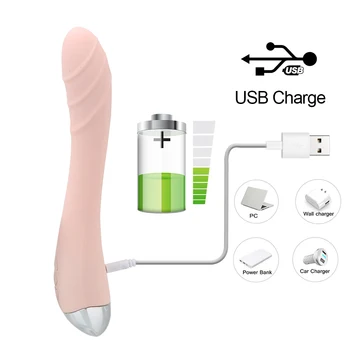 10 Speeds Vagina Clitoris Massager USB Charging Female Masturbation Vibrators Powerful Sex Toys For Women G-Spot Dildos Vibrator 5