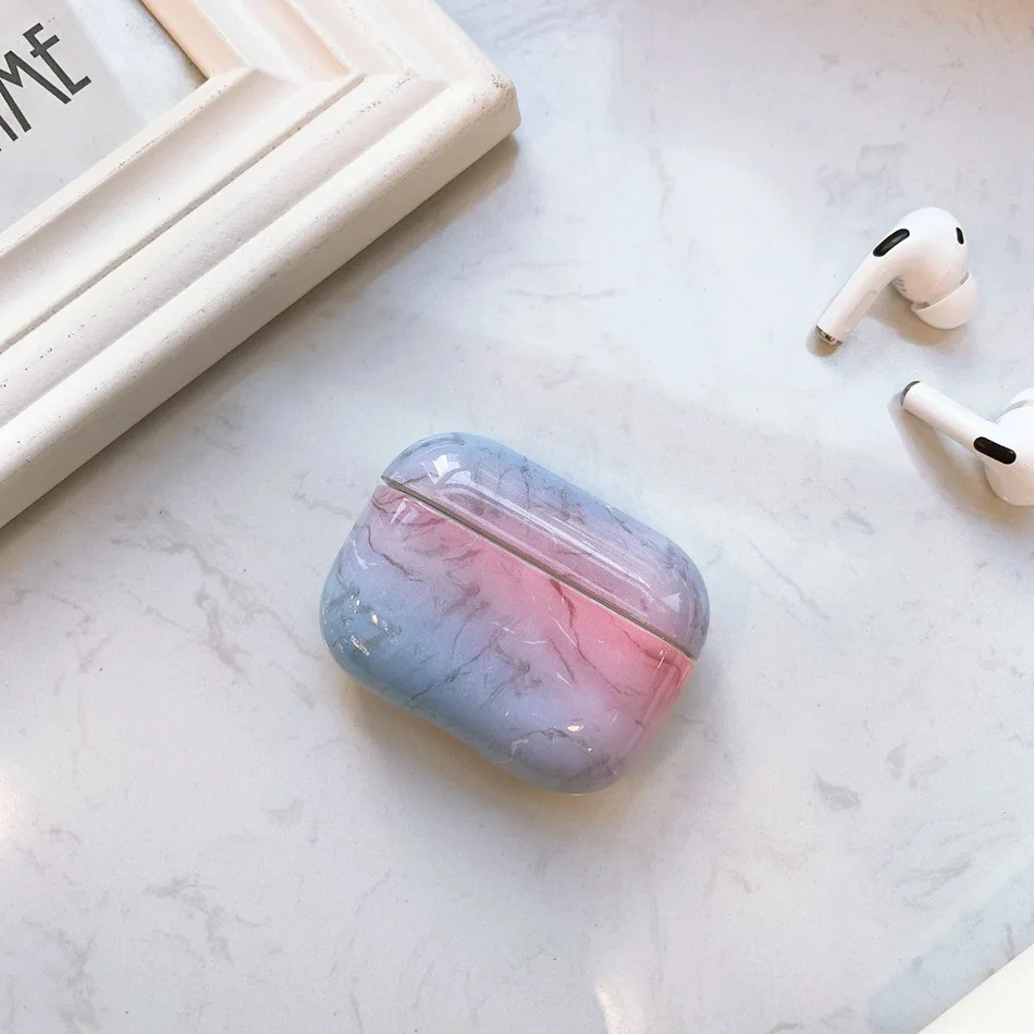 1207M3 Чехол для наушников для Apple Airpods Pro Чехол с мраморным цветком Твердый чехол для Apple Air Pods Pro 3 Наушники Earpods зарядная коробка прозрачный - Цвет: 1207M3